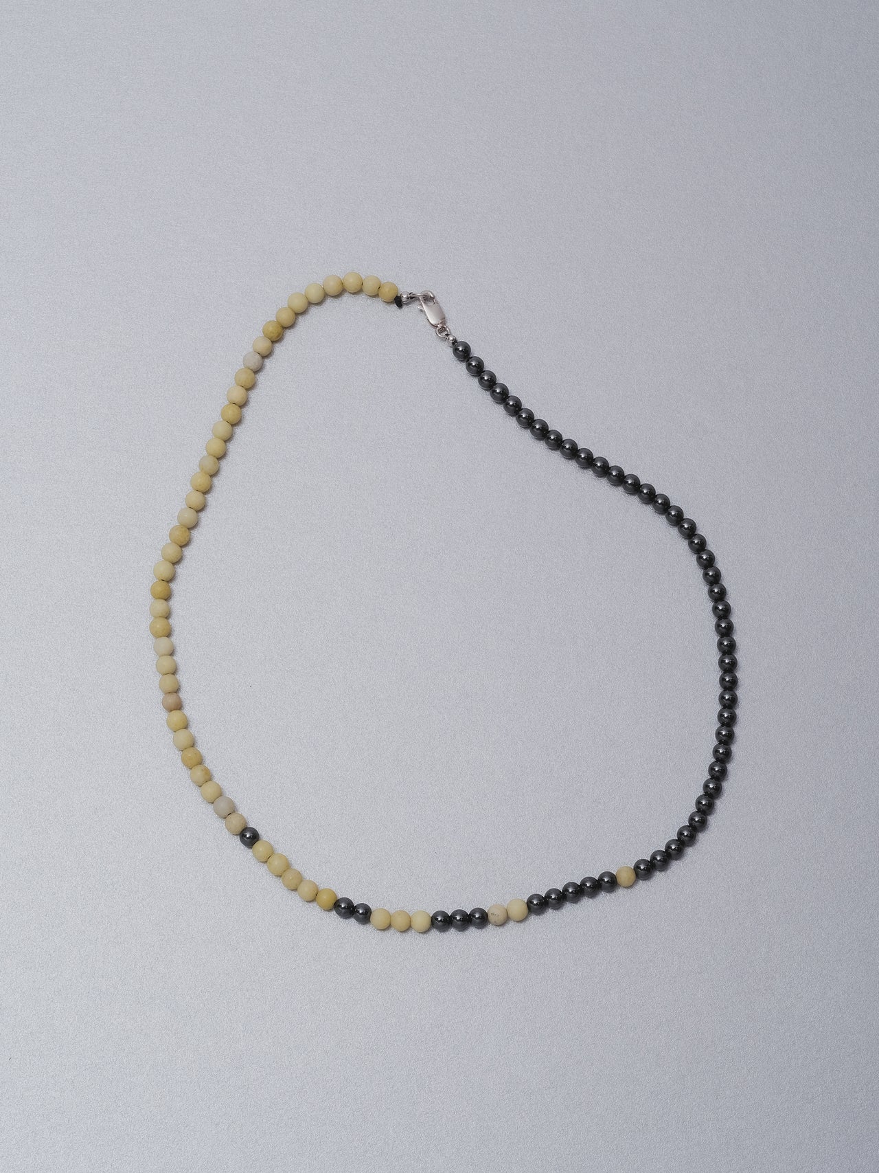 The Lair Jewellery Bokashi Beaded Necklace Yellow Serpentine