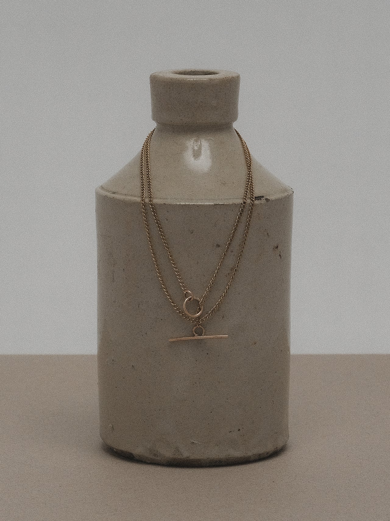 The Lair Jewellery Freja Fine Fob Necklace 9ct Yellow Gold