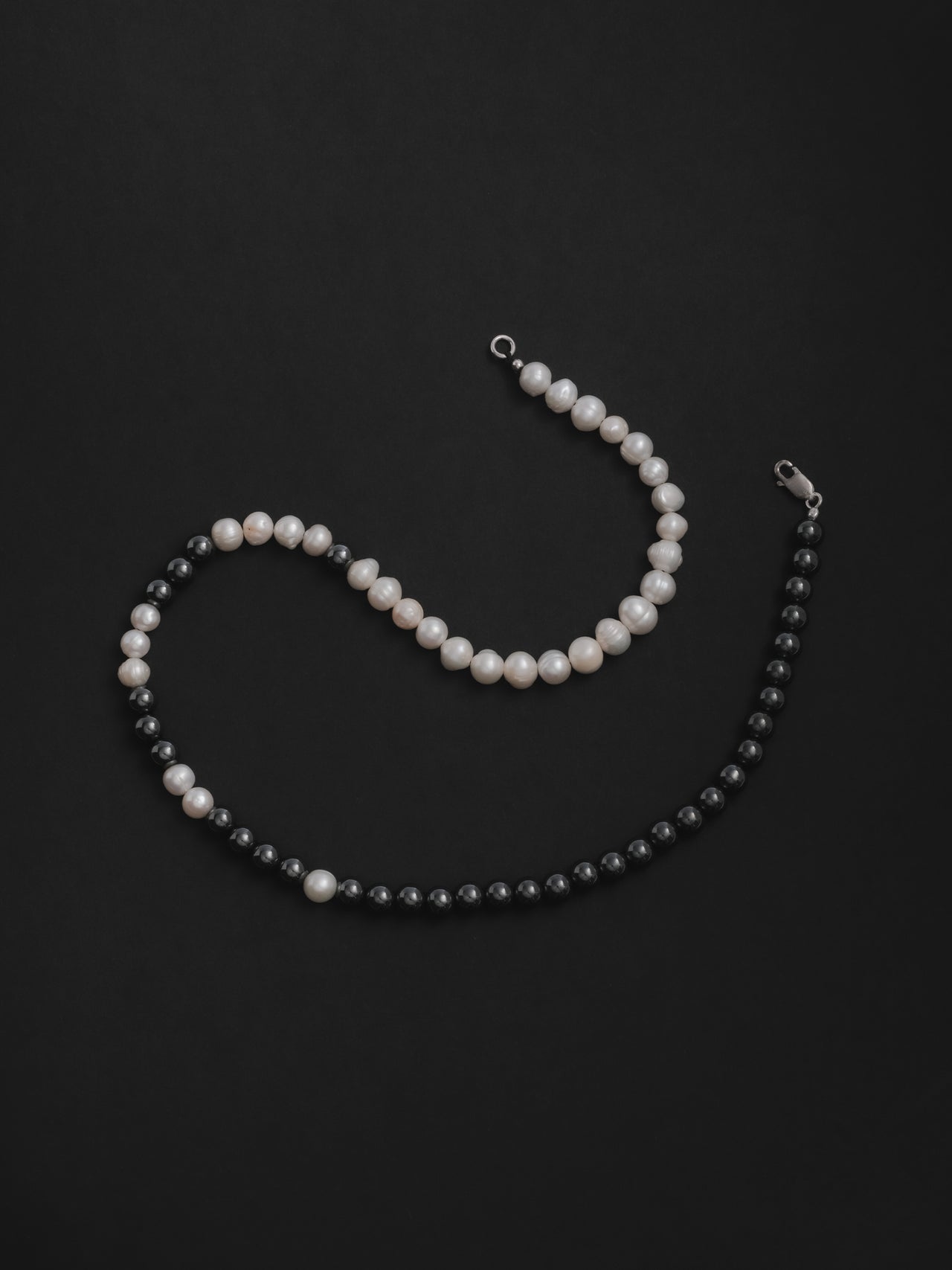 The Lair Jewellery Bokashi Beaded Necklace Pearl