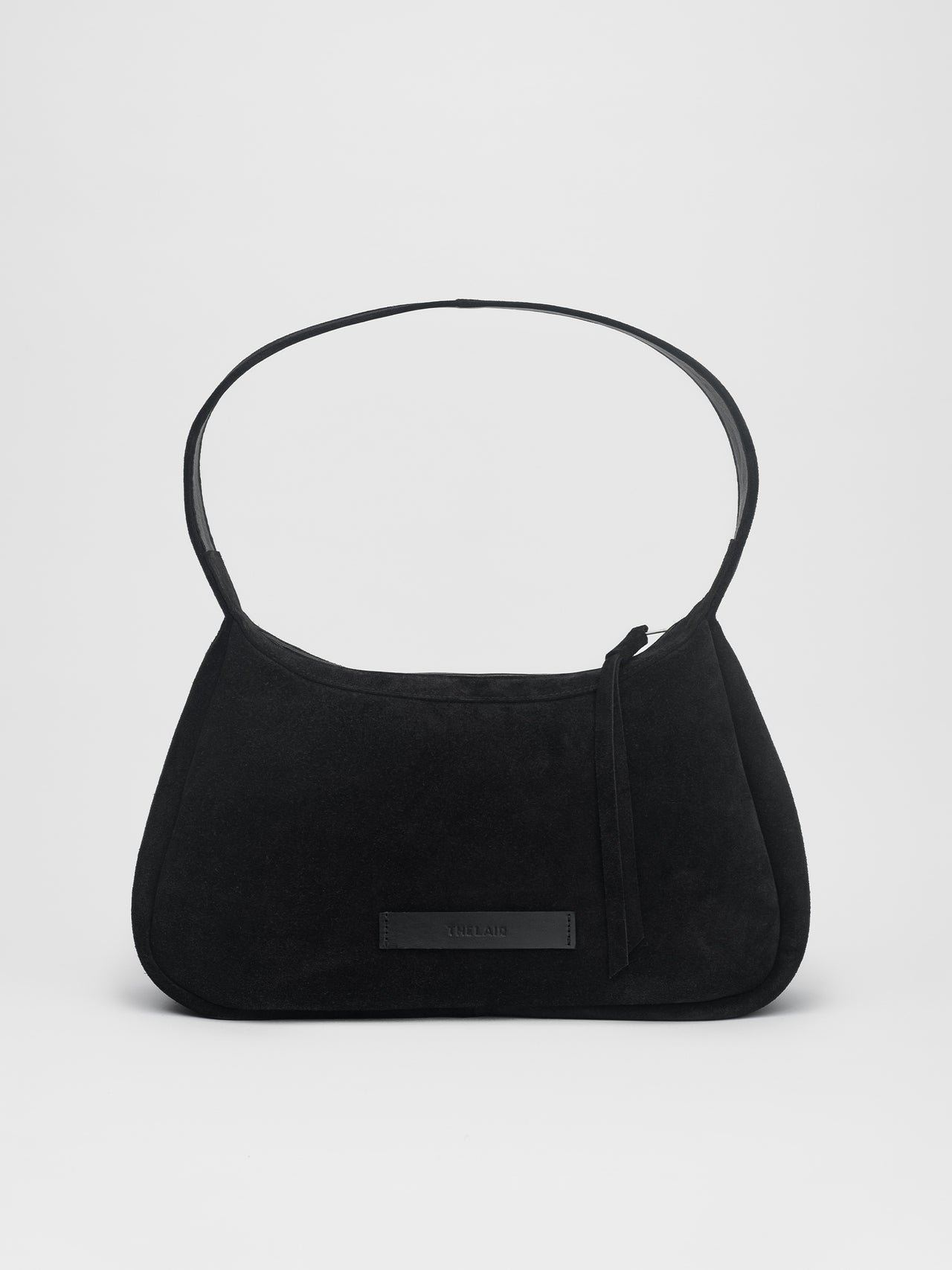 The Lair Johanna Suede Slouch Handbag Black