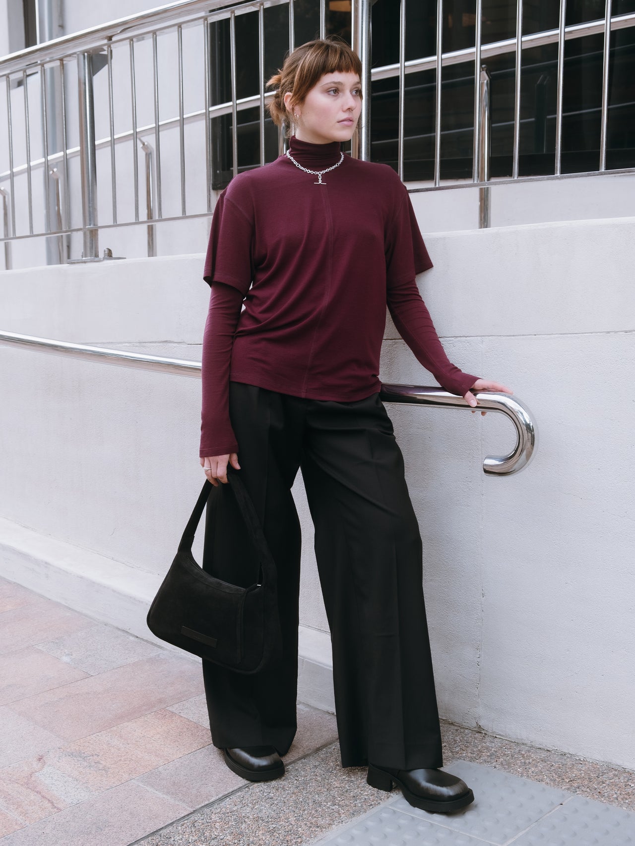 The Lair Apparel Blaise Tee Plum