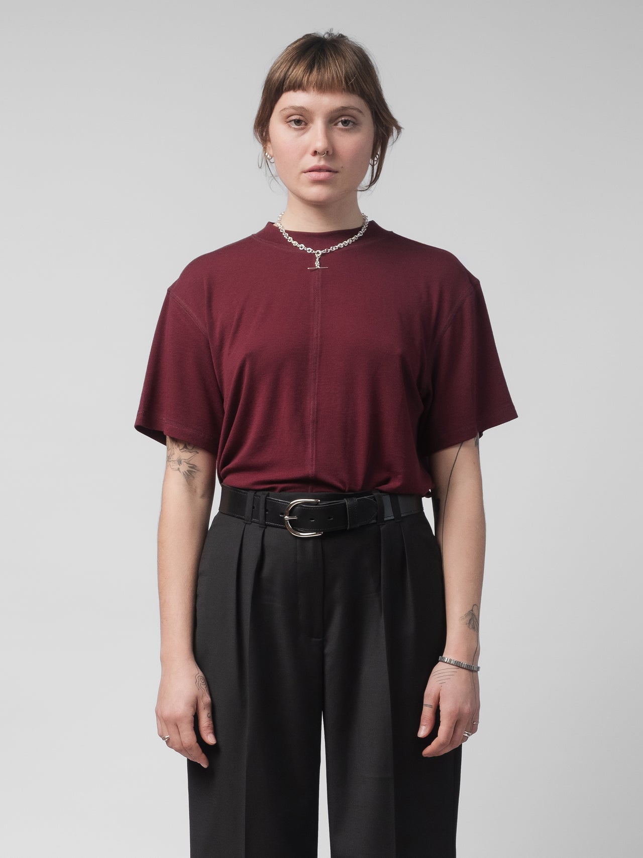 The Lair Apparel Blaise Tee Plum