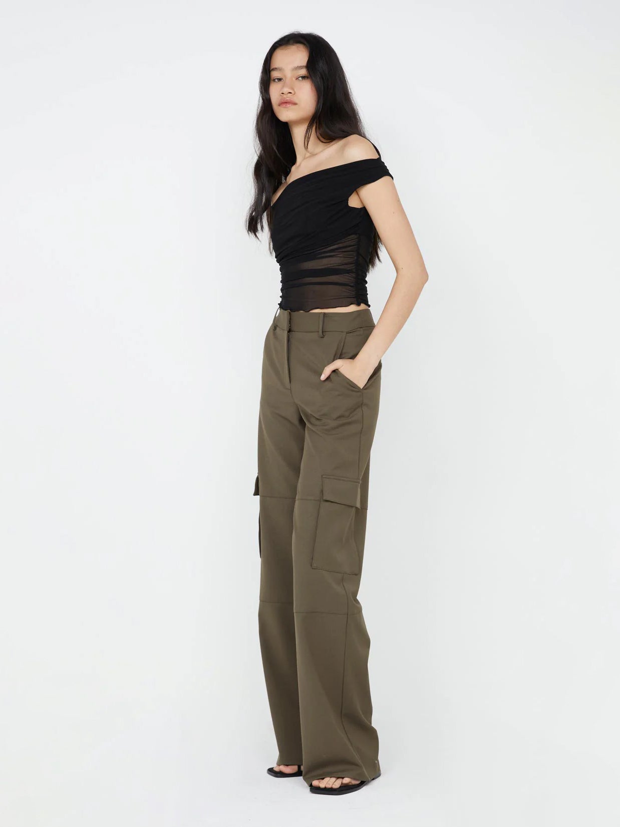 Bec & Bridge Teri Pocket Pant Olive