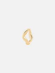 The-Lair-Maria-Black-Anil-8mm-Huggie-22K-Yellow-Gold-Plated