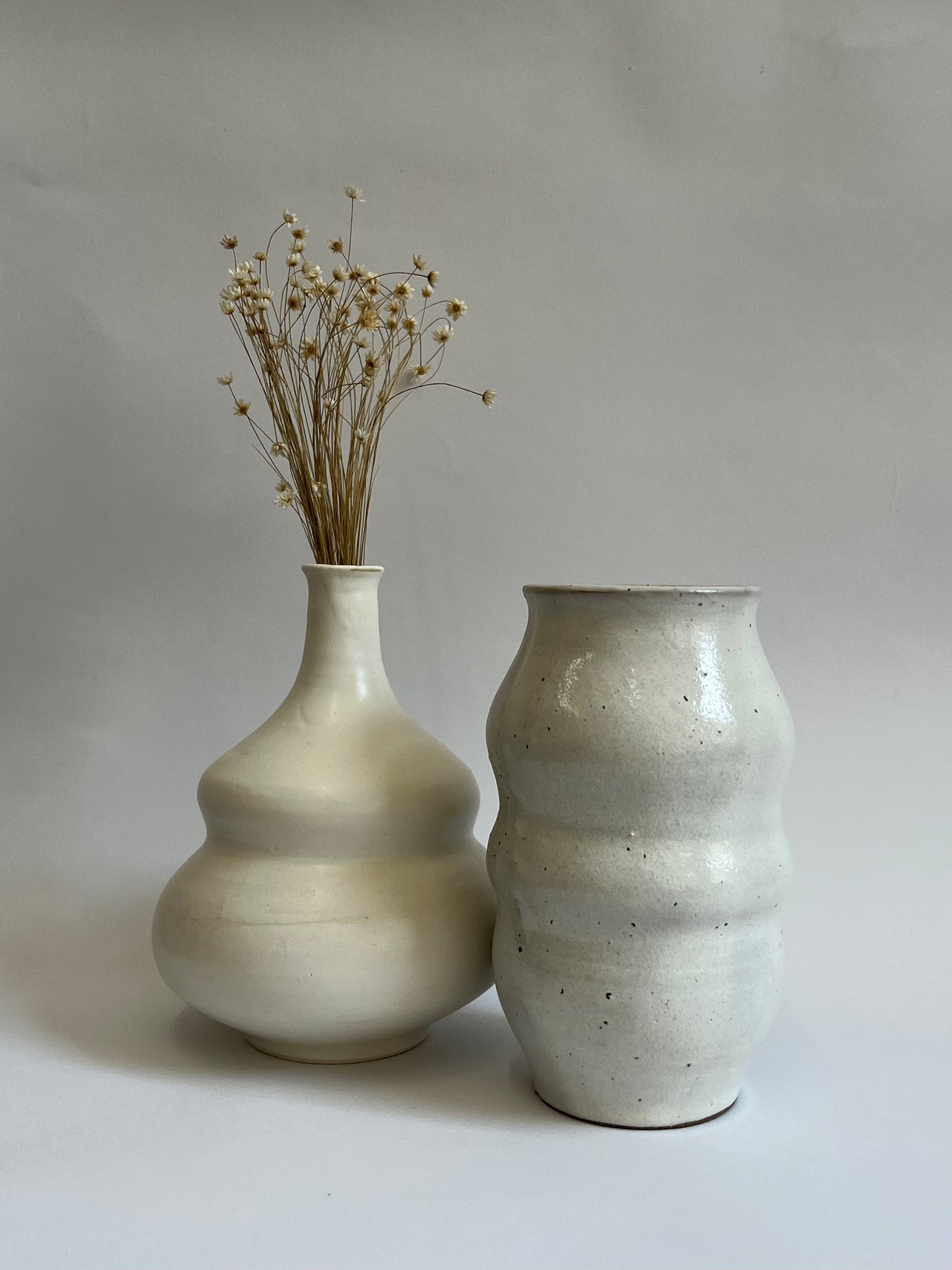 BRB Wobble Vase White Speckle