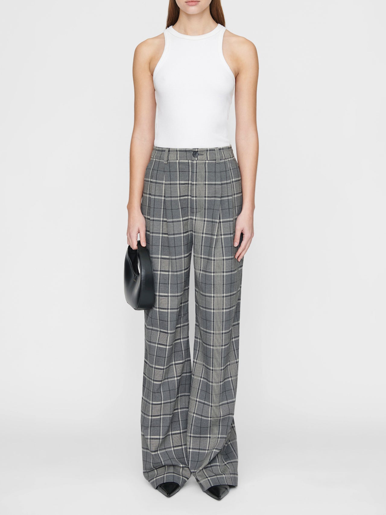 the-lair-anine-bing-carrie-pant-grey-plaid